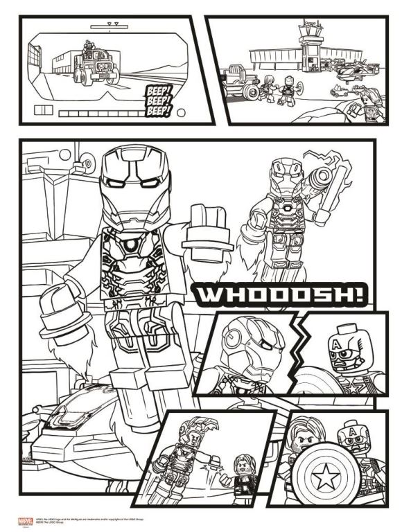 Kids-n-fun.com | Coloring page Lego Marvel Avengers Avengers Civil War